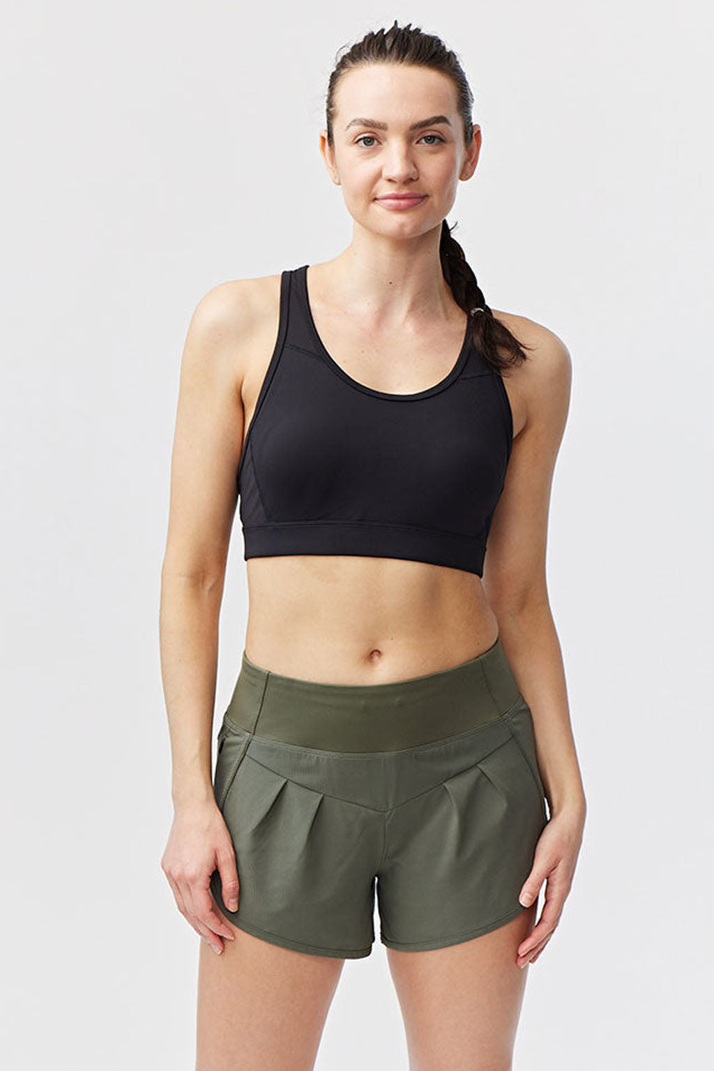 Pantalones cortos de running de mujer Sheva de talle alto