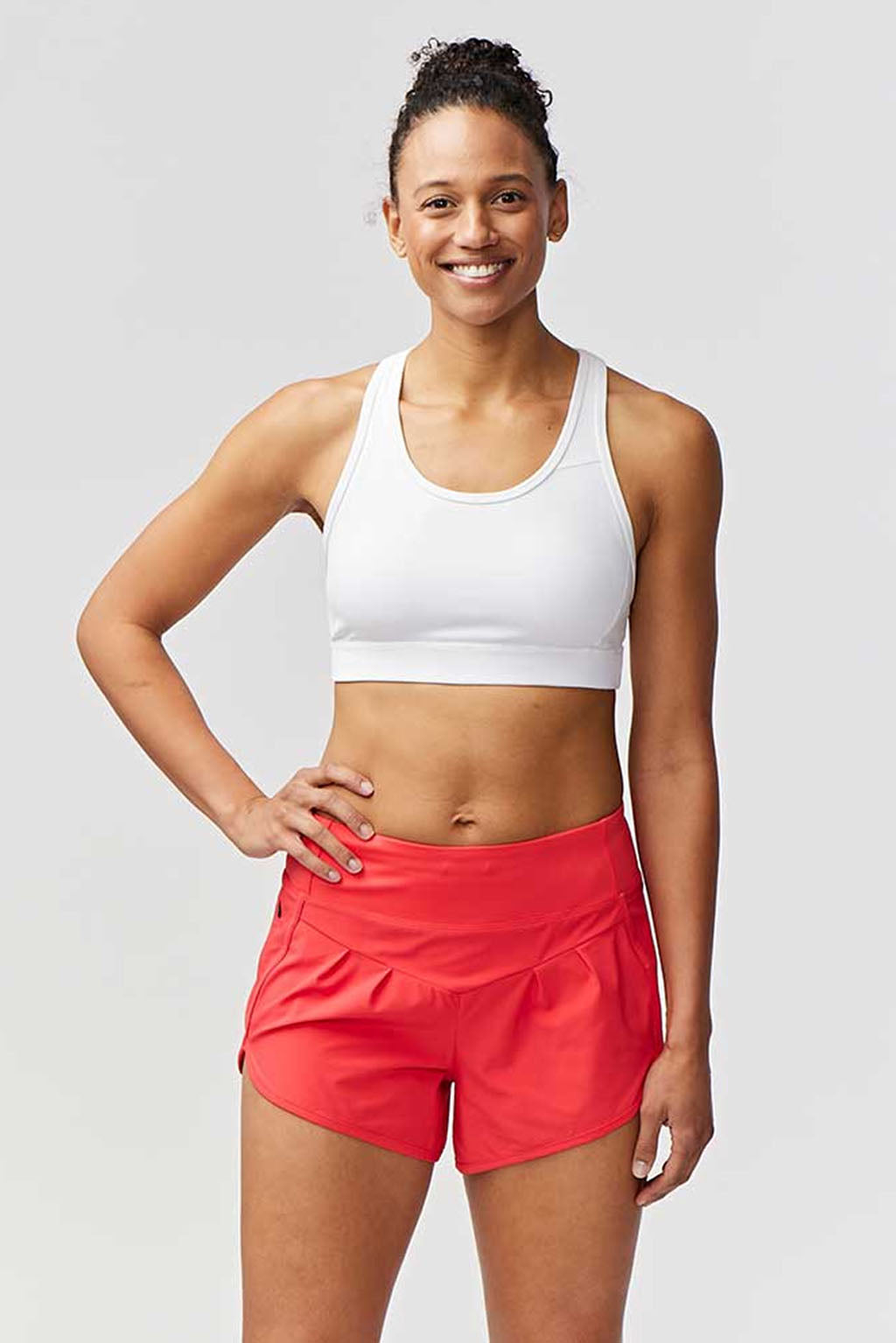 Pantalones cortos de running de mujer Sheva de talle alto