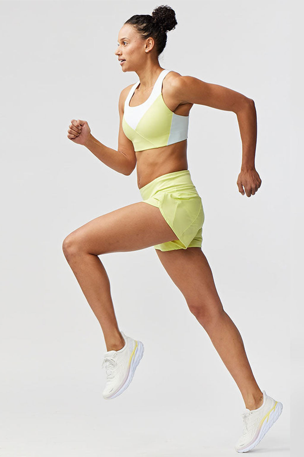 Pantalones cortos de running de mujer Sheva de talle alto